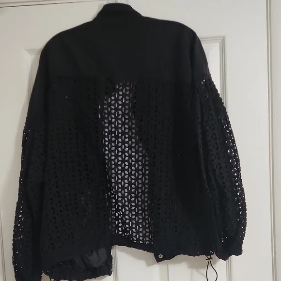 GAP Black Utility Jacket with Ribbed Trim - Picture 5 of 5